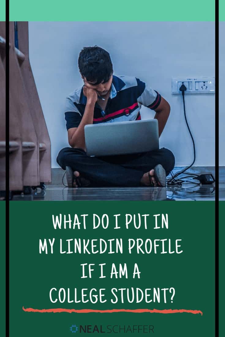 Looking for LinkedIn for student advice? Here's some tips for college and university students on what information to put in your LinkedIn profile.