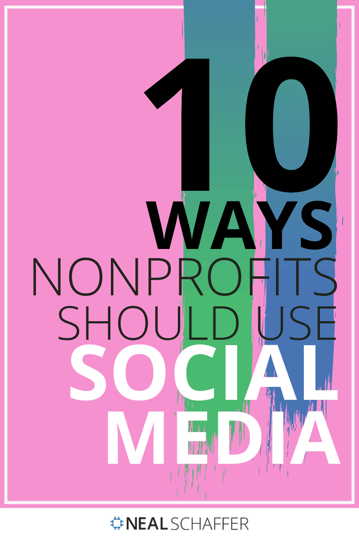 Social media marketing strategy for nonprofits beyond just Facebook. 10 different ways nonprofits can start utilizing social media. Includes infographic.
