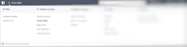 Power Editor-Facebook