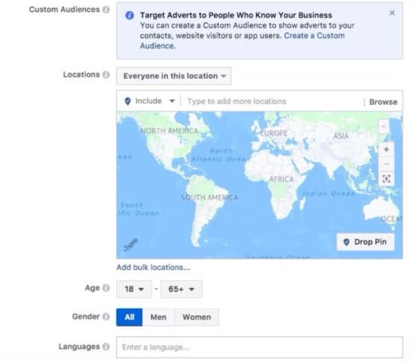 Facebook Core Target Advertising