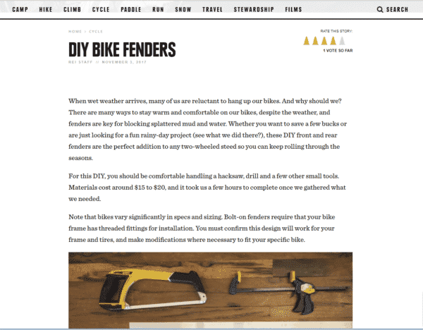 REI Blog: With travel tips and adventure stories from other REI members.