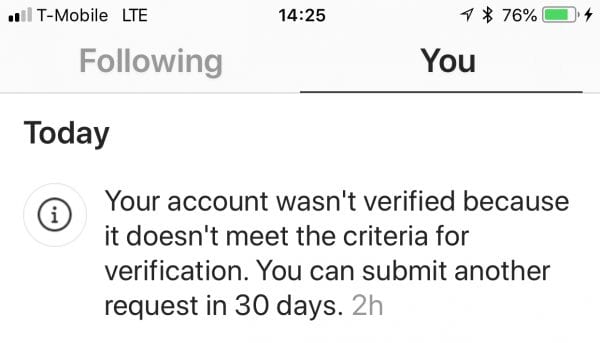 how will you know if you get rejected or not after applying how to get - how to get verified on instagram in 2019 the step by step