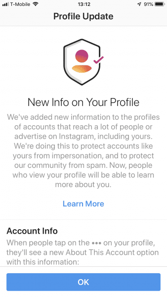 Account Verification on Instagram - Views On