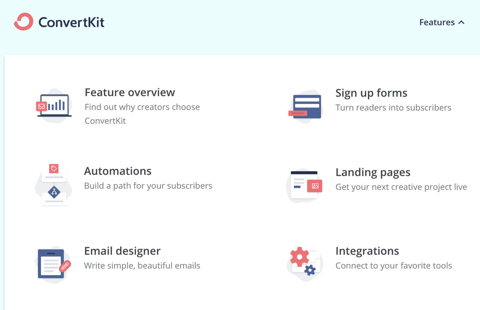 ConvertKit features