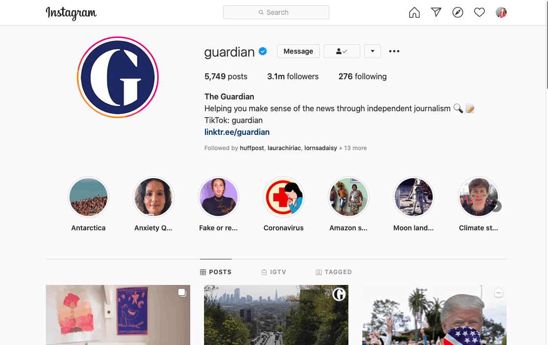 Stratégie de contenu Instagram 