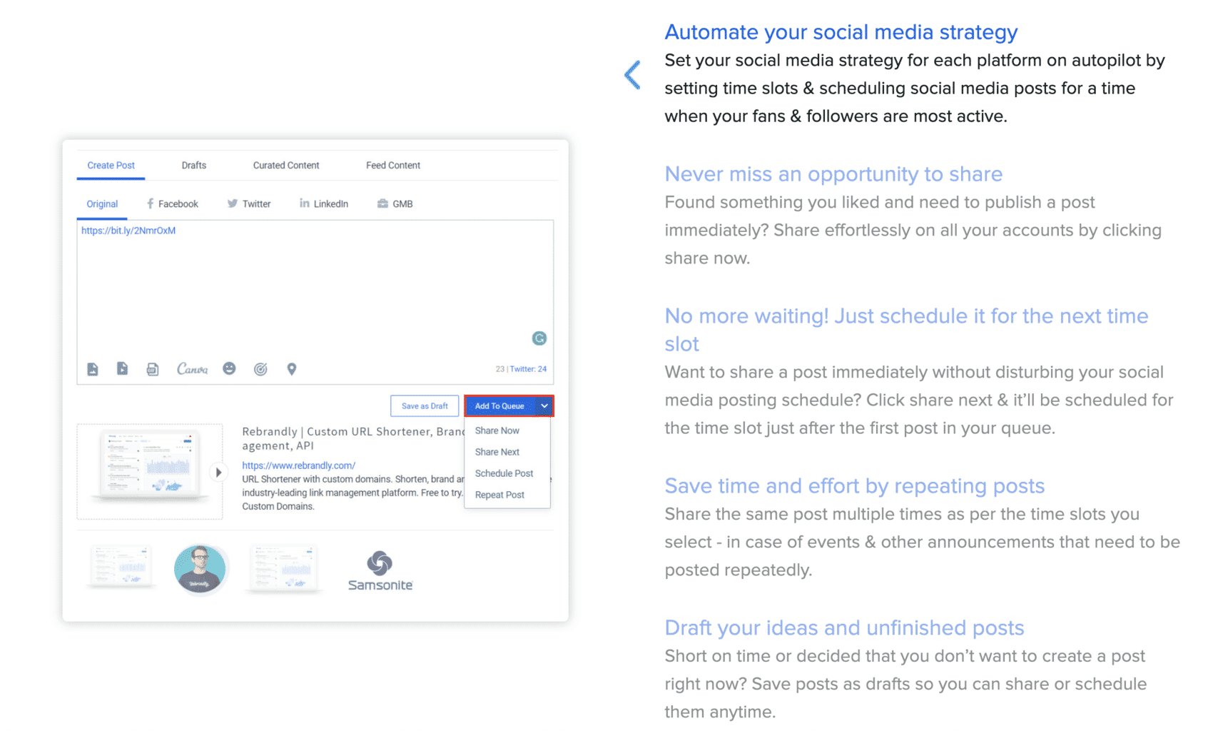 social pilot features