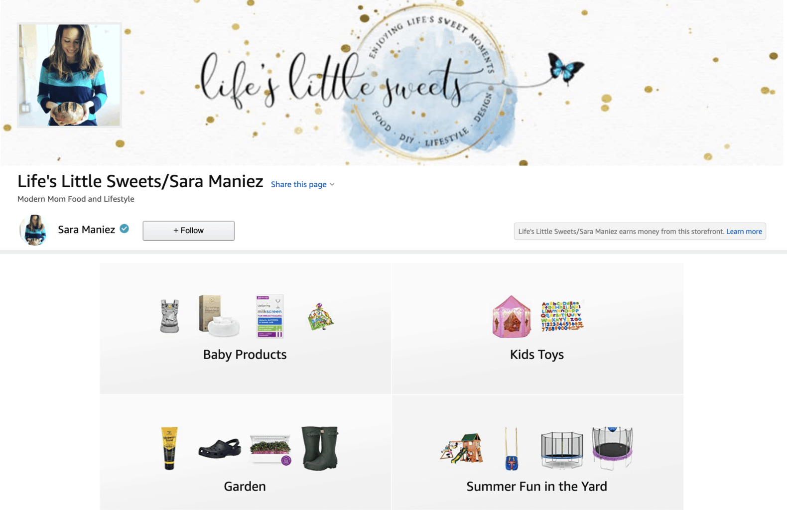 Life's Little Sweets Amazon Influencer Storefront