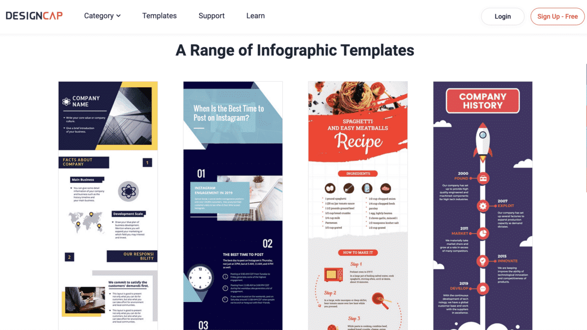 DesignCap infographic templates