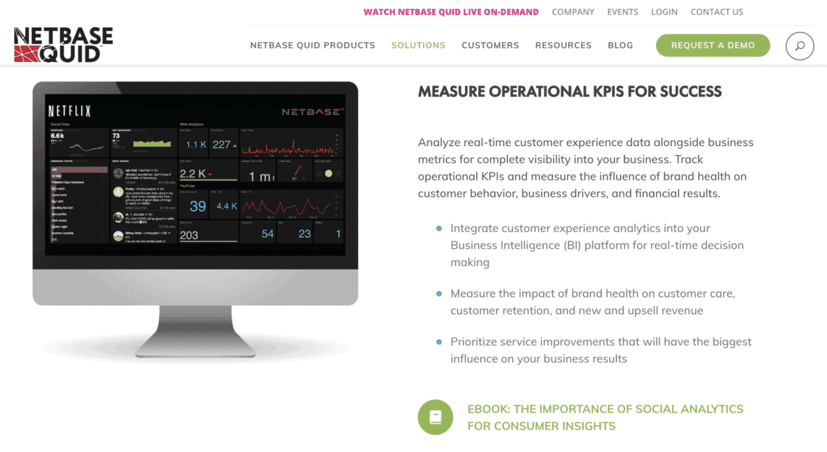 NetBaseQuid measure operational KPIs for success example