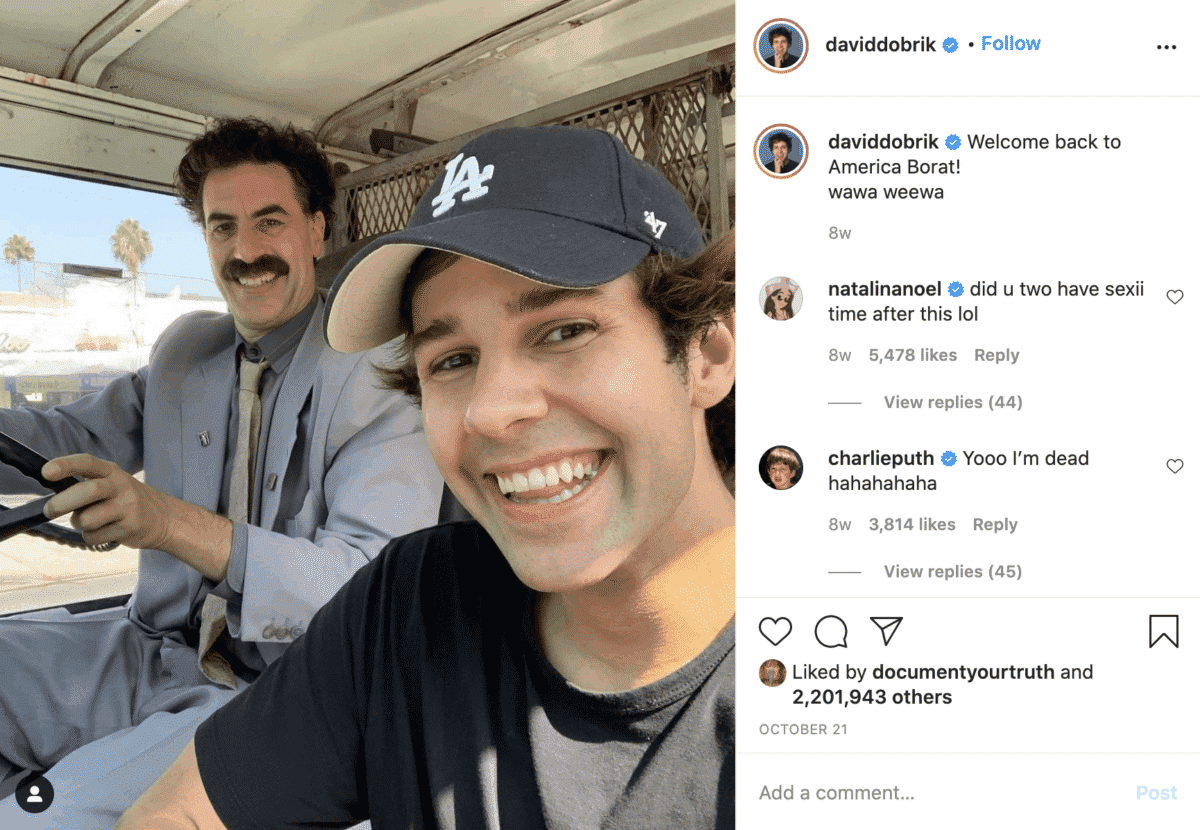 David Dobrik YouTuber