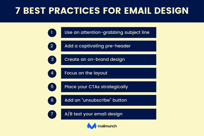 7 Best Practices for Email Design