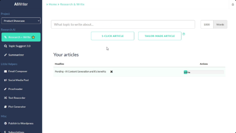 My 15 Recommended AI Writer Tools