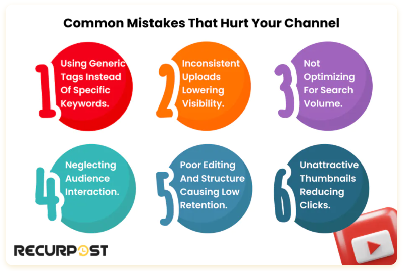 Common Mistakes That Hurt Your YouTube Channel