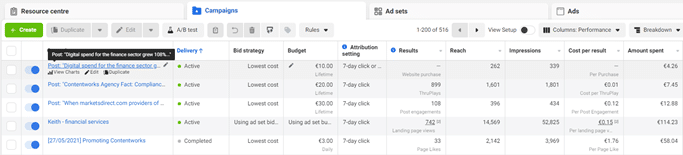 Agorapulse social media roi tracking example