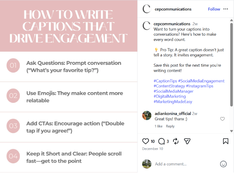 How to Write Instagram Captions that Drive Engagement