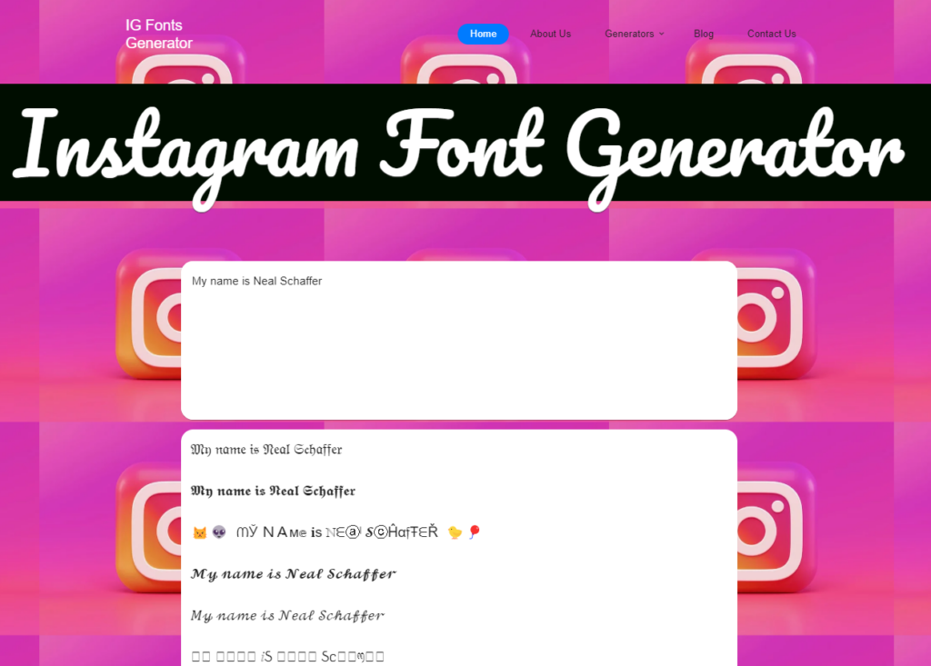 The Top 15 Instagram Font Generators to Check Out
