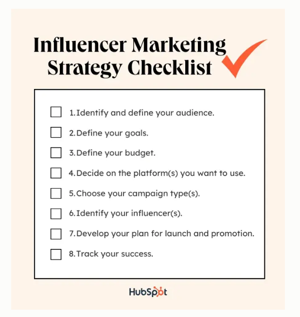 Influencer Marketing Checklist