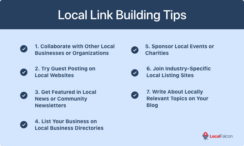 Local Link Building Tips