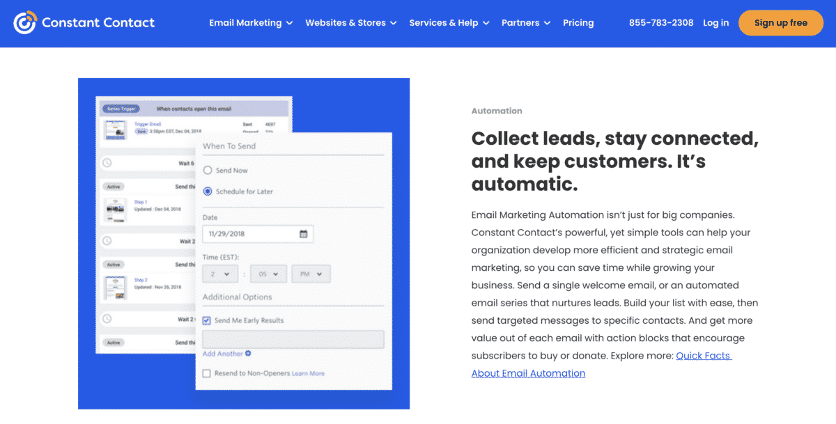 Constant Contact email marketing