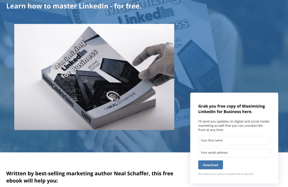 maximizing linkedin for business by neal schaffer