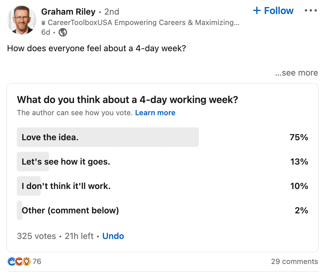 use linkedin polls to Identify Emerging Industry Trends