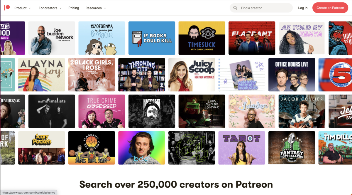 Bắt đầu một Patreon