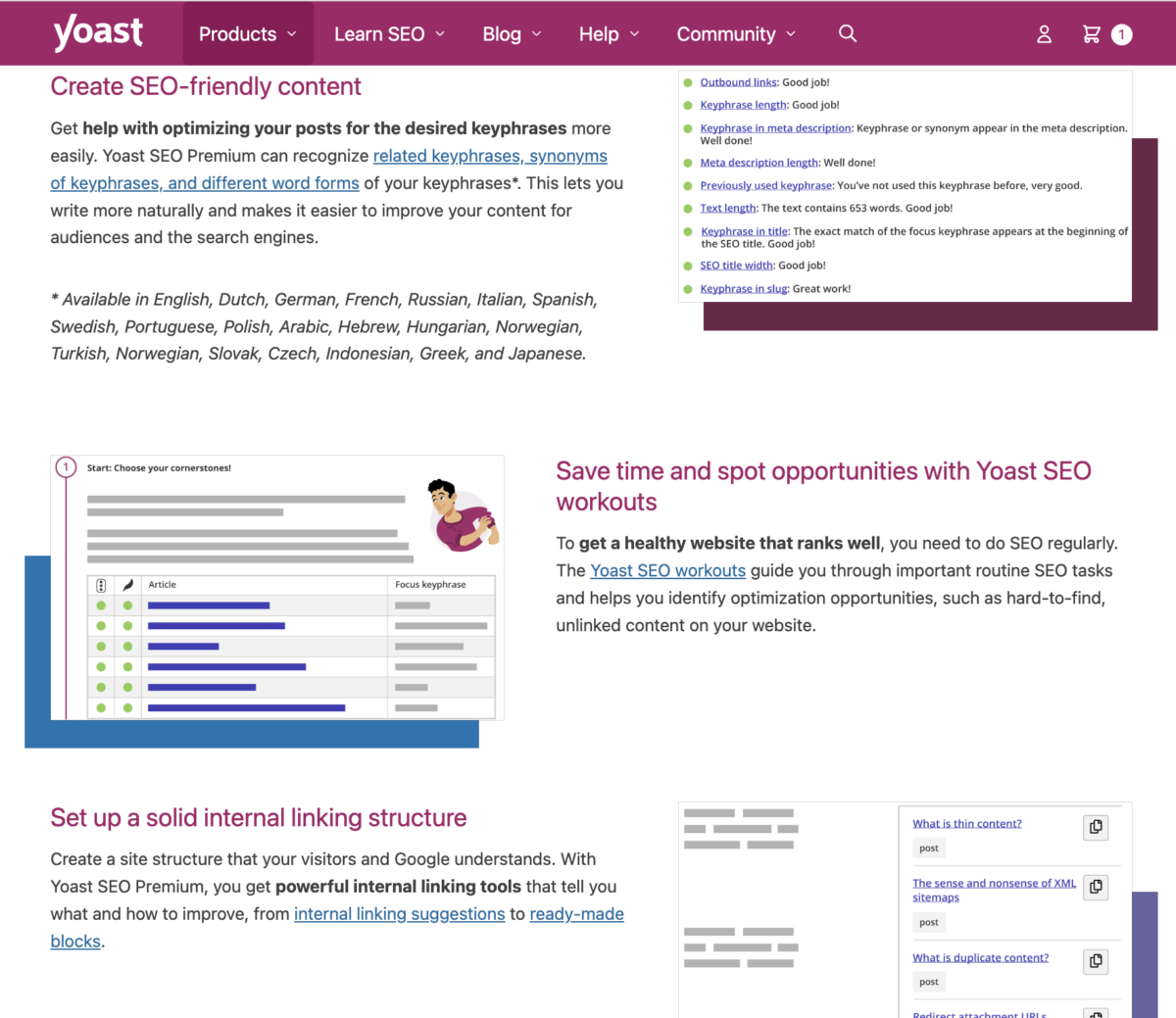 Yoast SEO Premium features