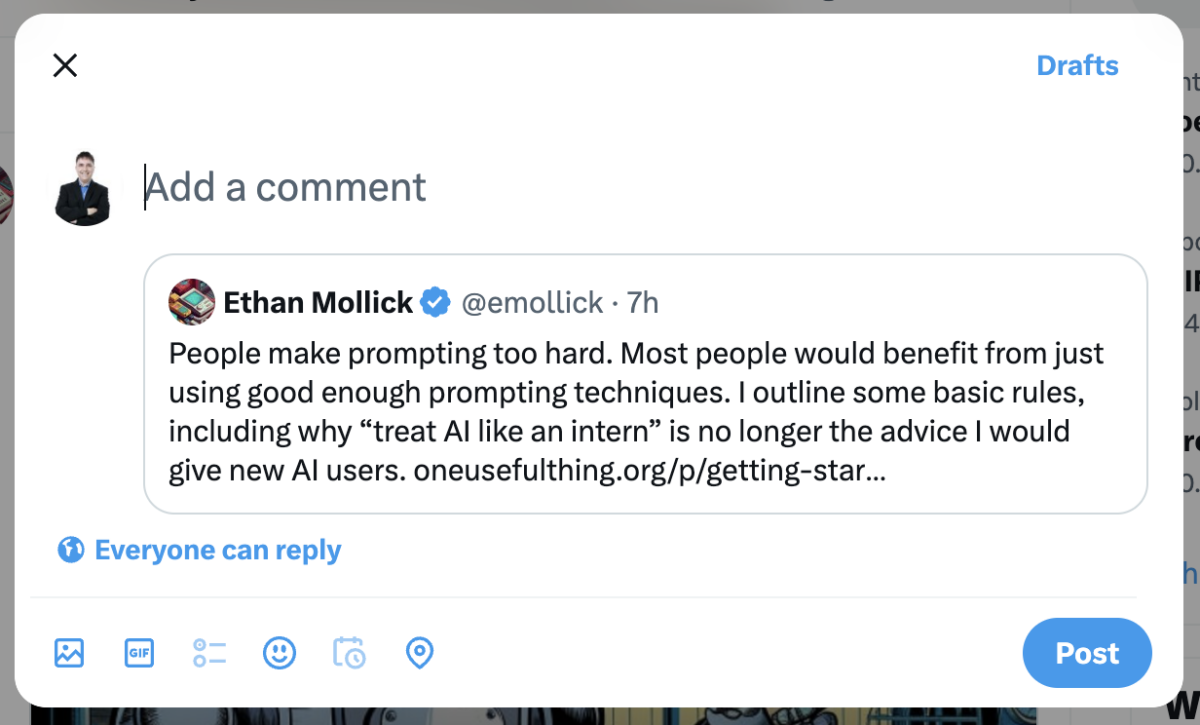 Creating a Quote Tweet on Twitter