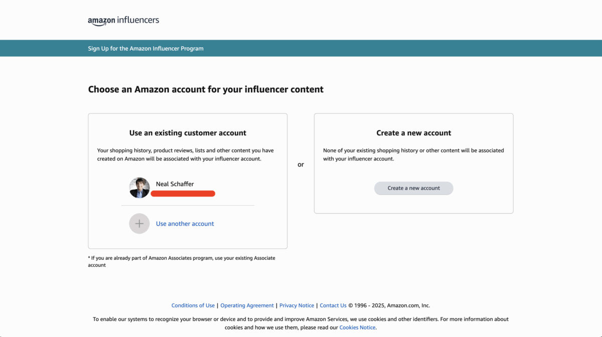 how to apply for the amazon influencer program