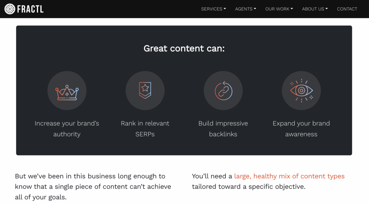 Fractl content development services