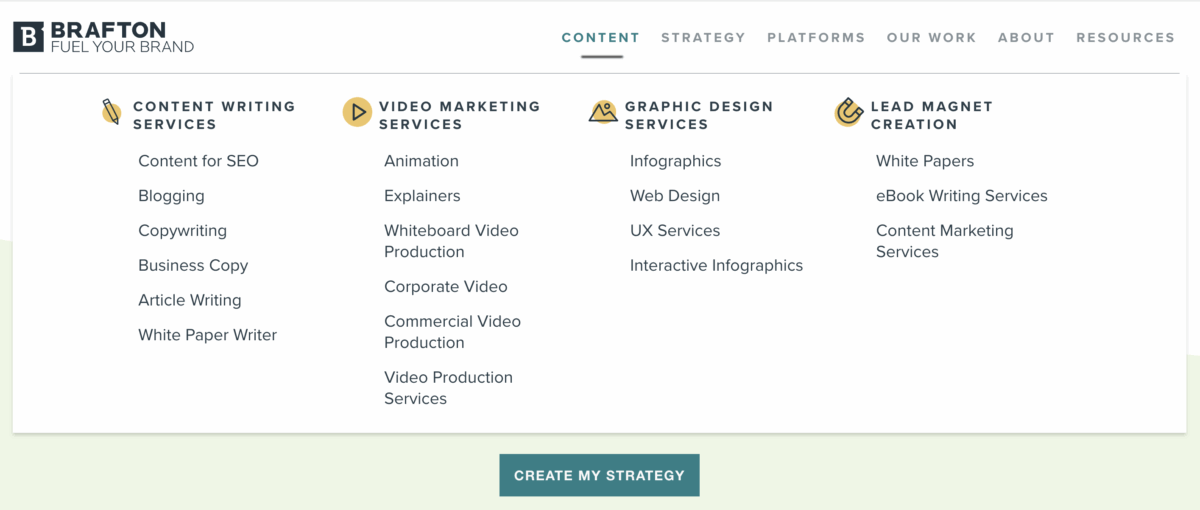 Brafton content marketing services