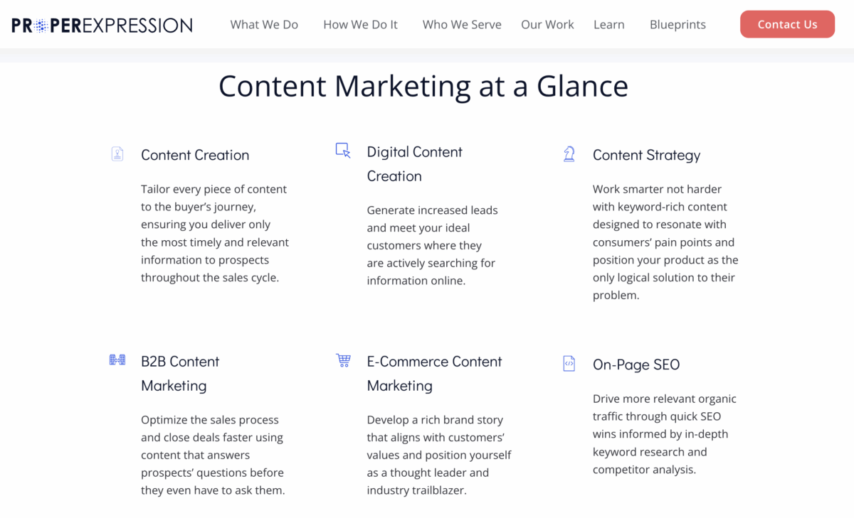 ProperExpression content marketing services