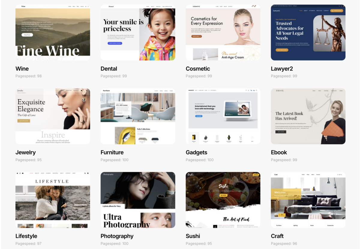 Ultra by Themify demos