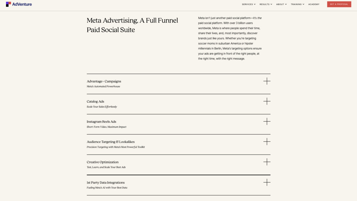 AdVenture Meta Advertising: A Full-Funnel Paid Social Suite