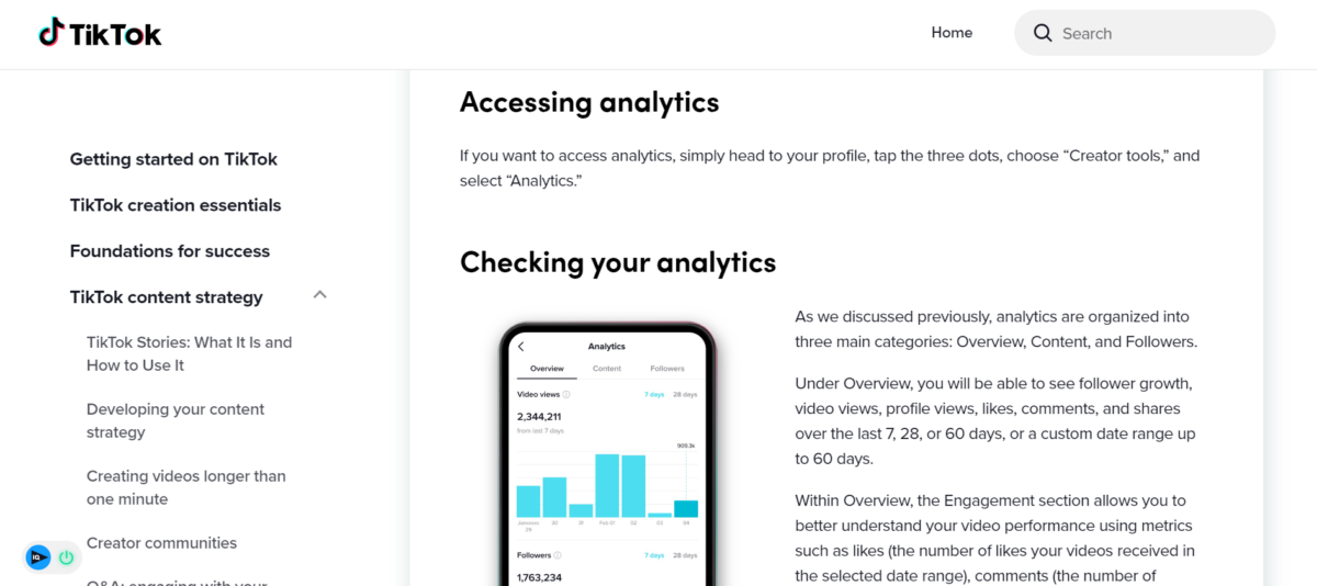 TikTok Analytics (TikTok's Native Tool)