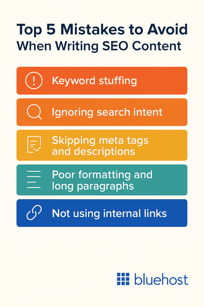Top 5 Mistakes to Avoid When Writing SEO Content