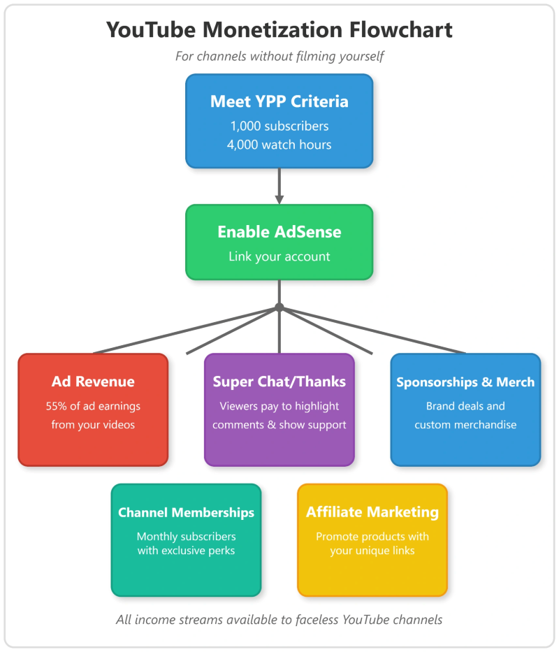 YouTube Monetization Flowchart
