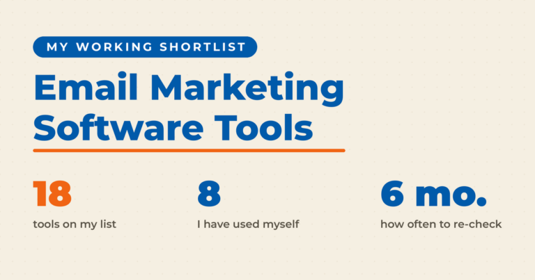 The 18 best email marketing software tools, a shortlist where Neal Schaffer has used 8 of them himself, with a recommendation to re-check your email platform every six months.