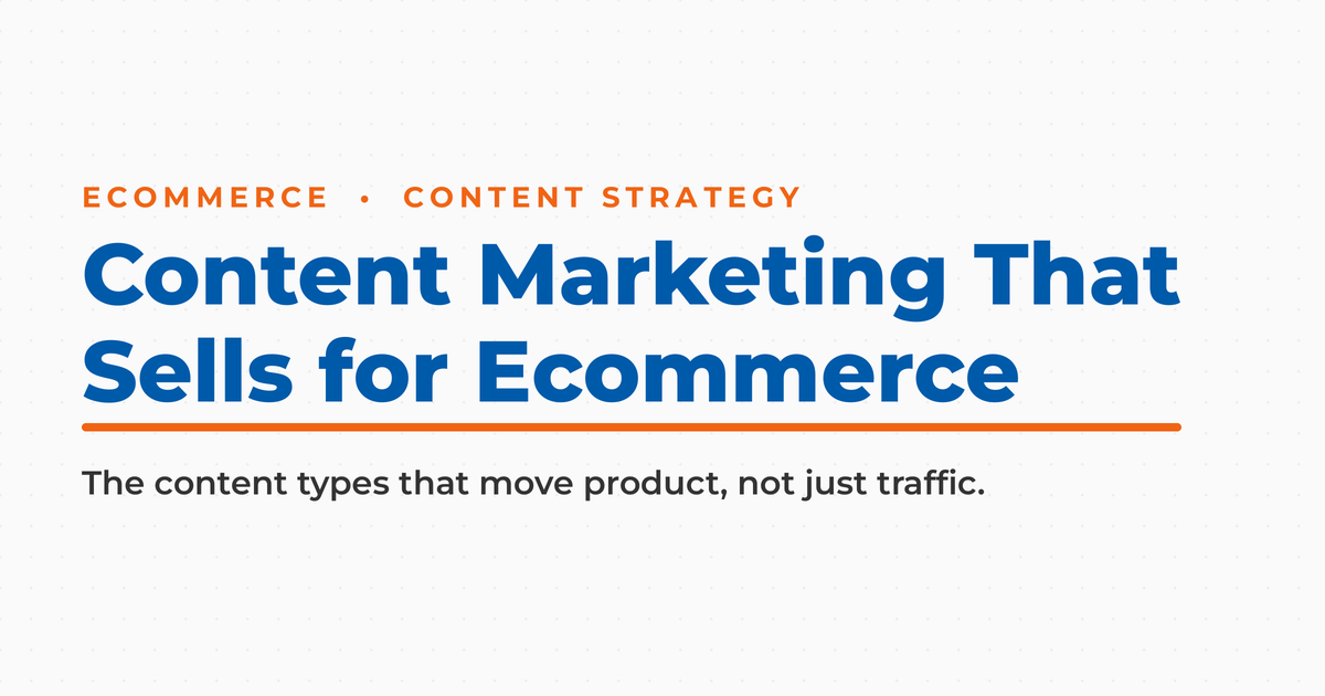 Neal Schaffer branded title card for content marketing that sells for ecommerce brands.