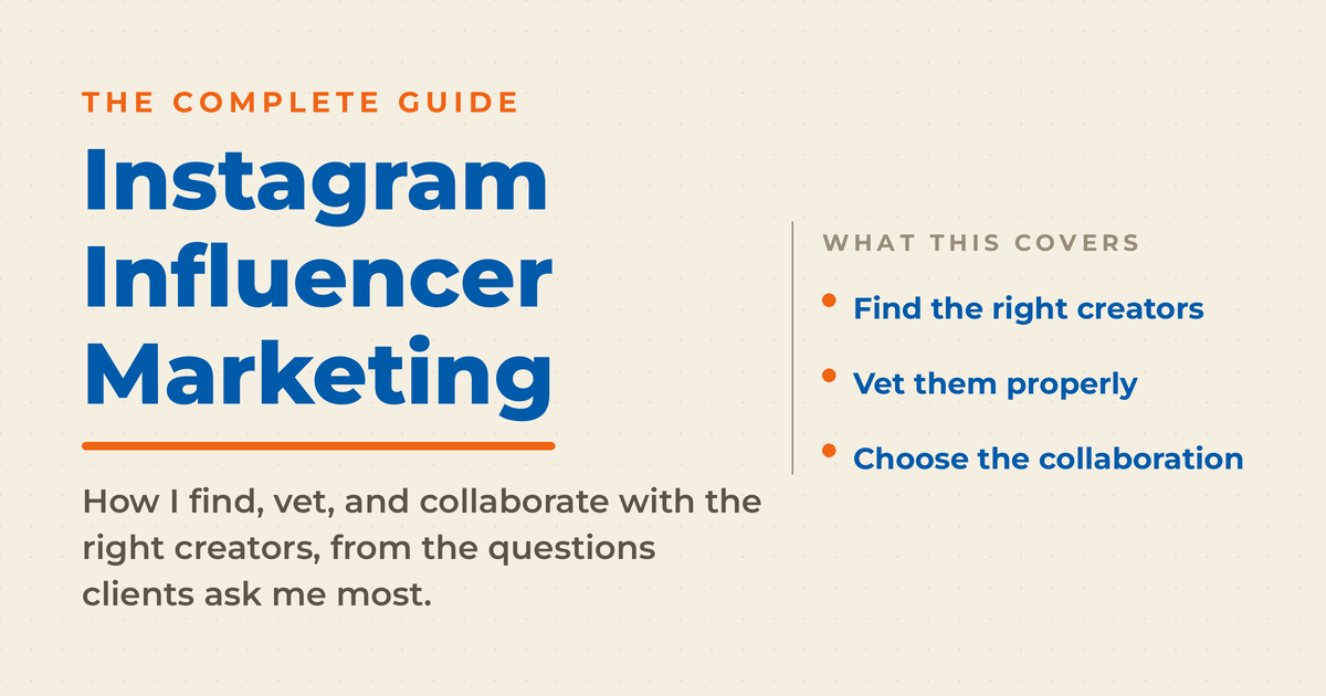 Instagram influencer marketing complete guide: how Neal Schaffer finds, vets, and collaborates with the right creators.