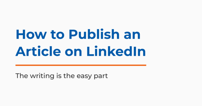 How to publish an article on LinkedIn, a step-by-step 2026 guide by Neal Schaffer