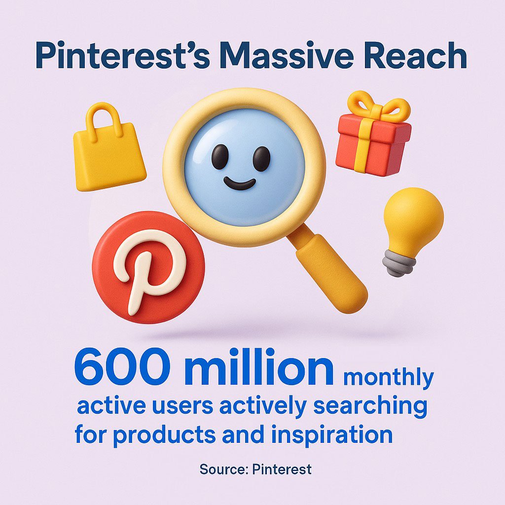 Pinterest reaches 600 million monthly active users actively searching for products and inspiraton