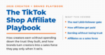 TikTok Shop Affiliate Program 2026 playbook cover for creators and brands, listing the real 1,000-follower gate, how affiliates get paid, staying authentic, and using affiliates as a sales force.