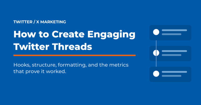 Title card reading “How to Create Engaging Twitter Threads” with a stacked-tweet thread graphic, in Neal Schaffer brand blue and orange.
